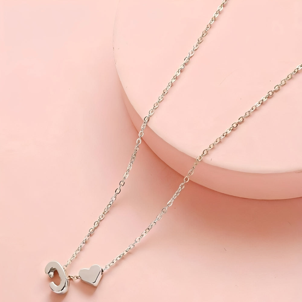 Initial Herz Schmuckset - Initial Liebe Schmuckset