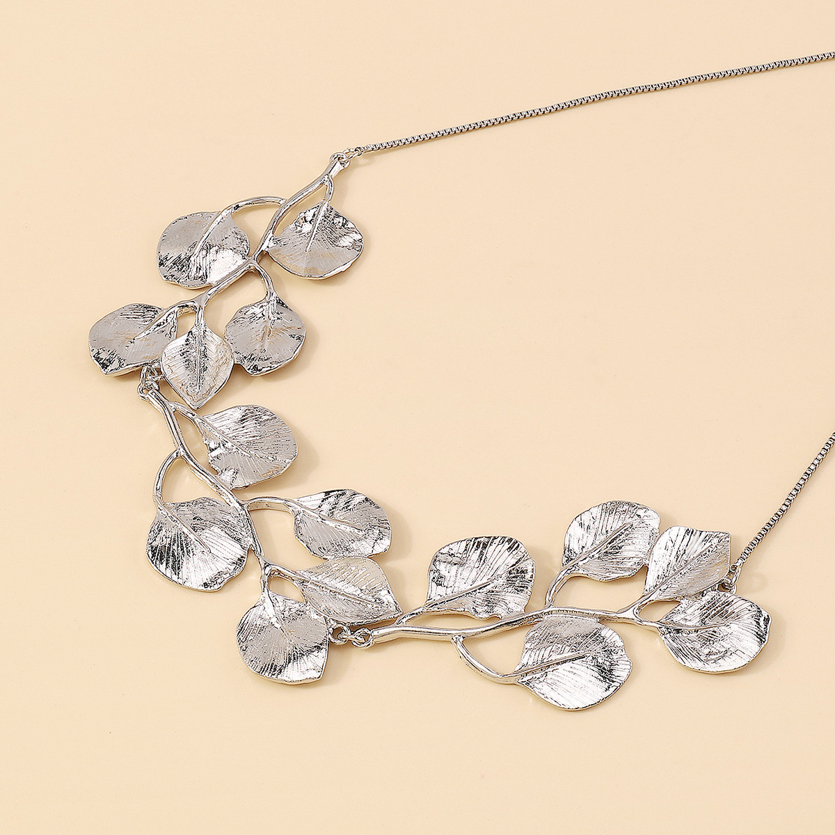 Golden Leaf - Vintage Feigenblatt-Halskette