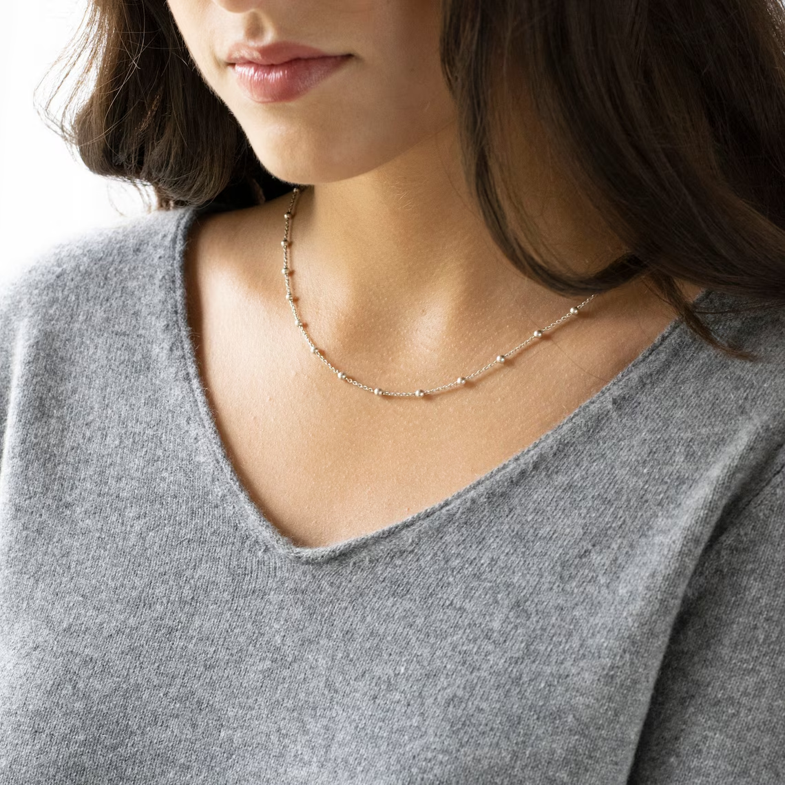 Satellite Choker - Luxuriöse goldene Halskette