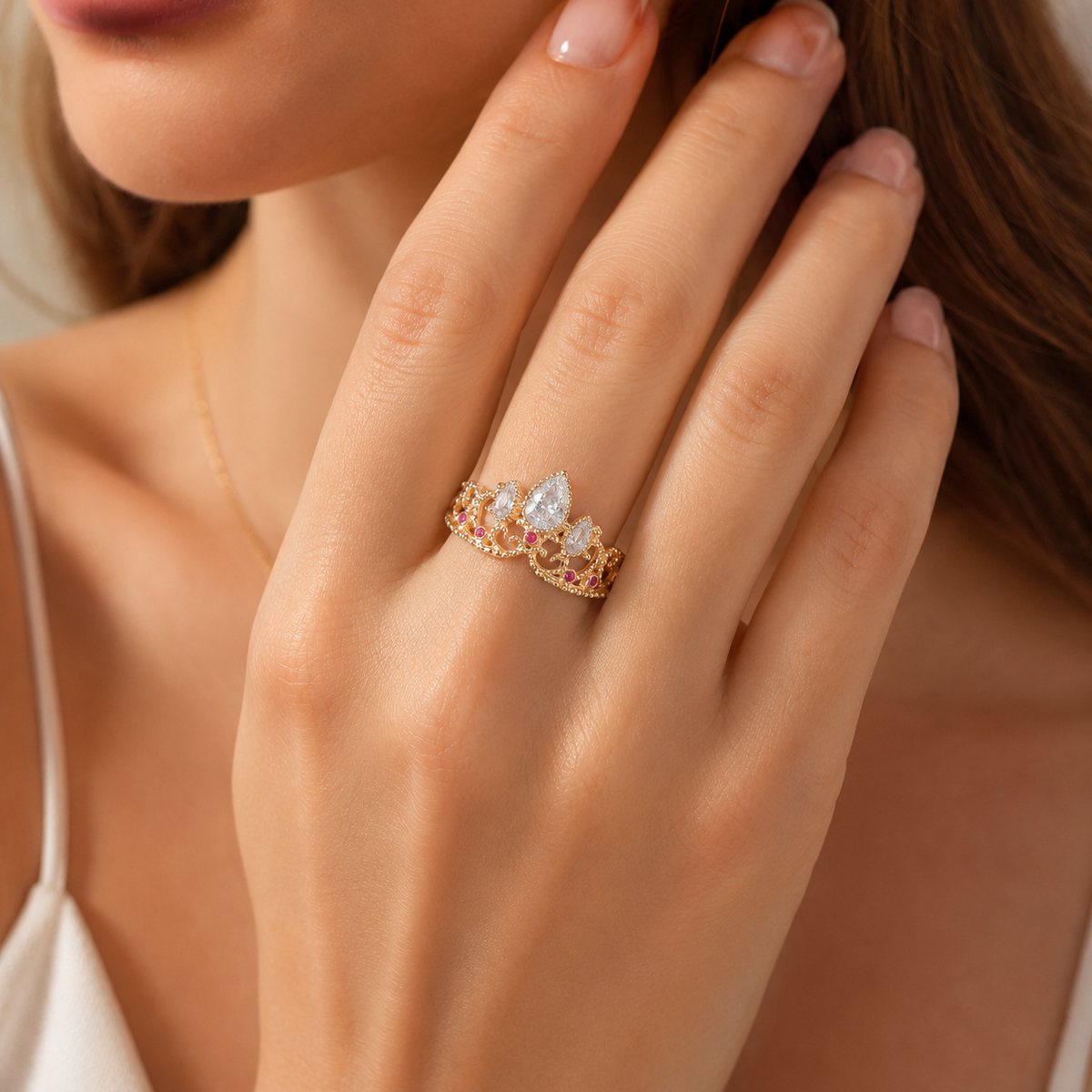 Rapunzel-Kronenring - Der goldene Kronenring von Rapunzel