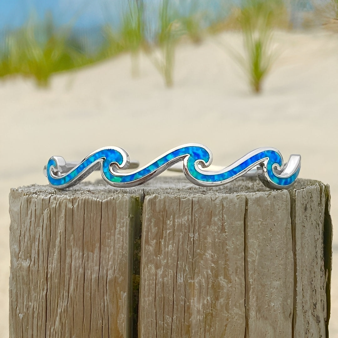 Naya – Armband aus Opalwellen und Silber