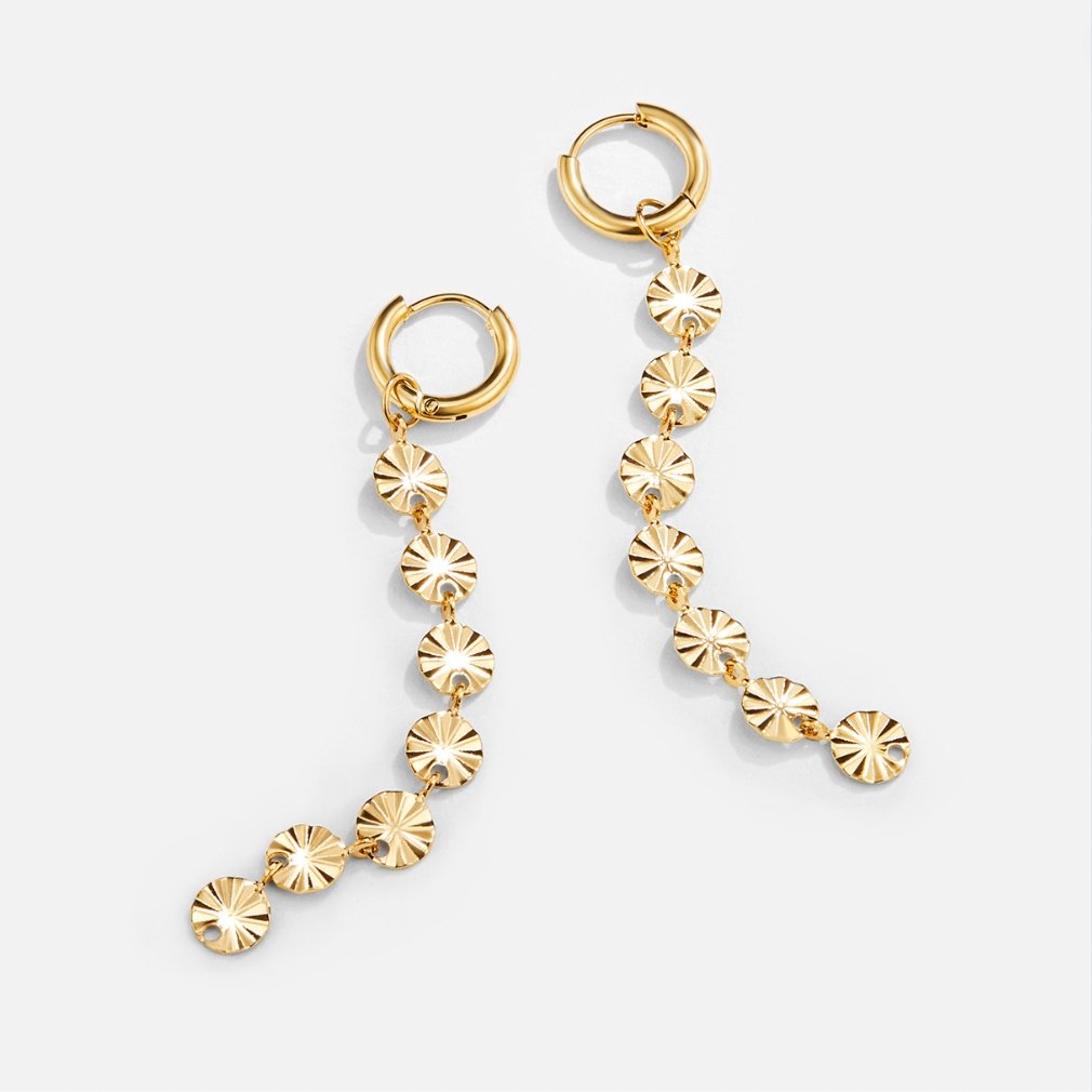 Zaya – 18K Gold Disco-Ohrringe