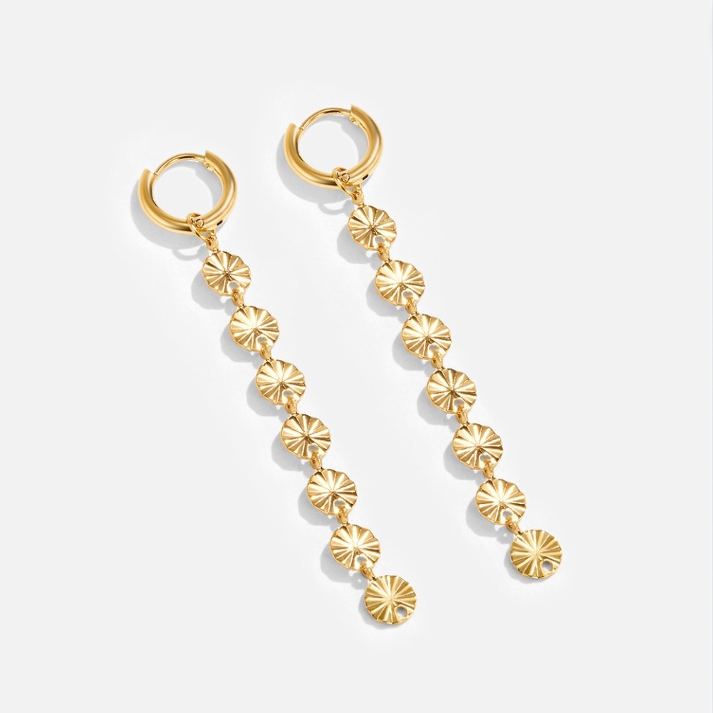 Zaya – 18K Gold Disco-Ohrringe