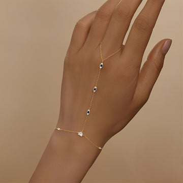 Milley – Armband mit doppelter Kette aus 925er Silber
