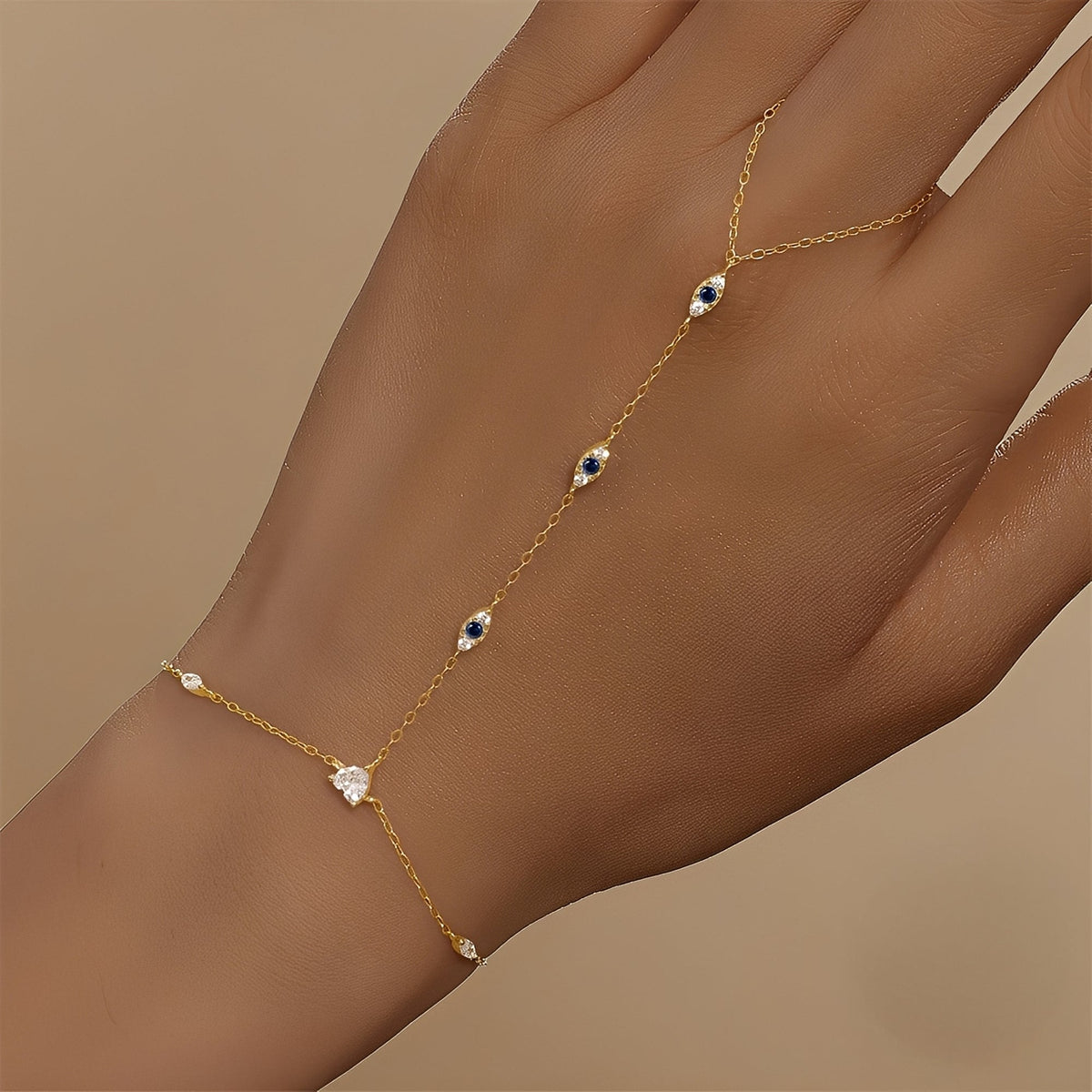 Milley – Armband mit doppelter Kette aus 925er Silber