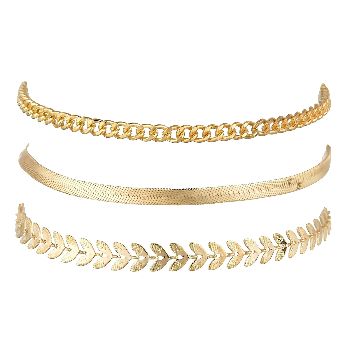 Odelia – Elegante goldene Fußkette