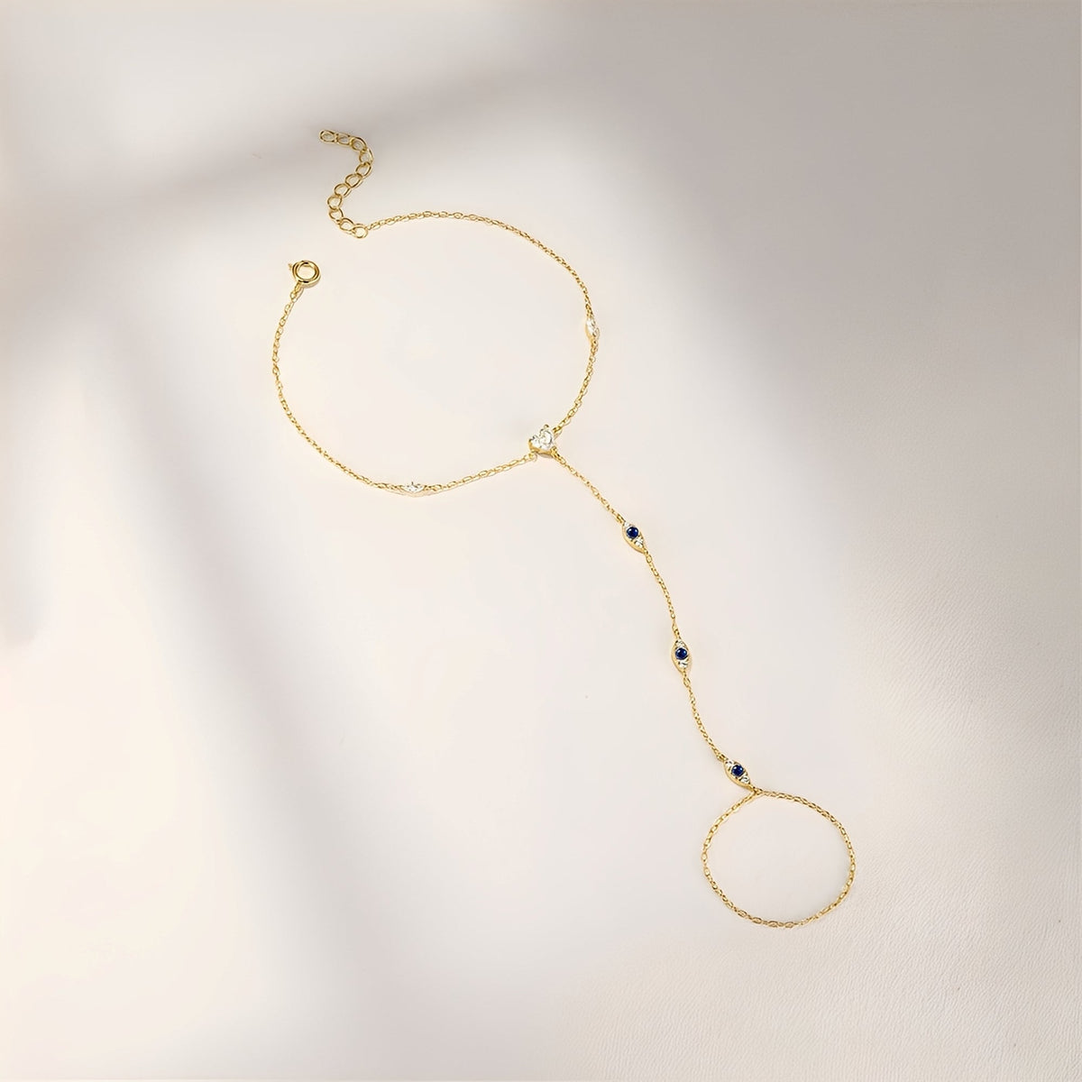 Milley – Armband mit doppelter Kette aus 925er Silber