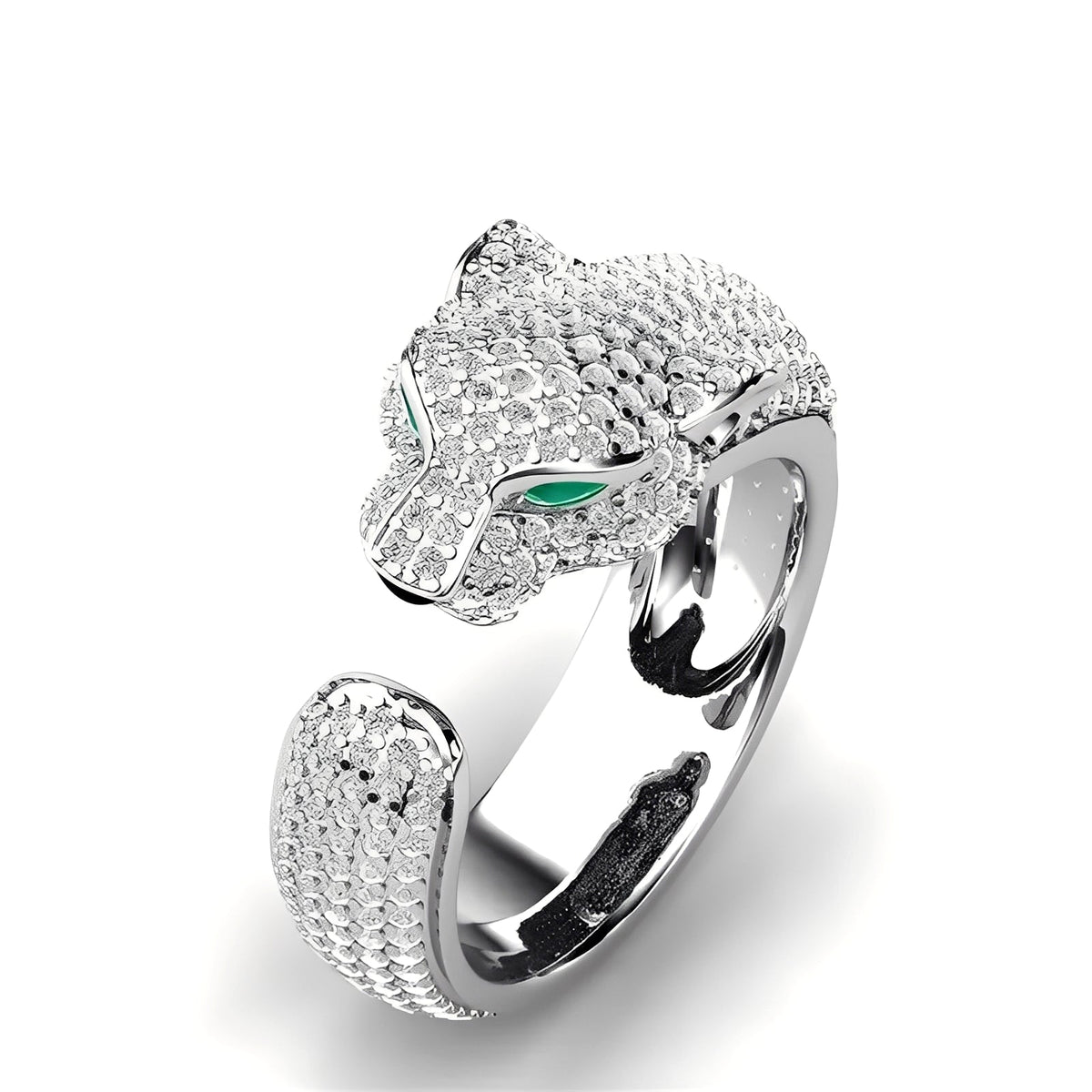 Mika – Verstellbarer Jaguar-Ring aus Roségold